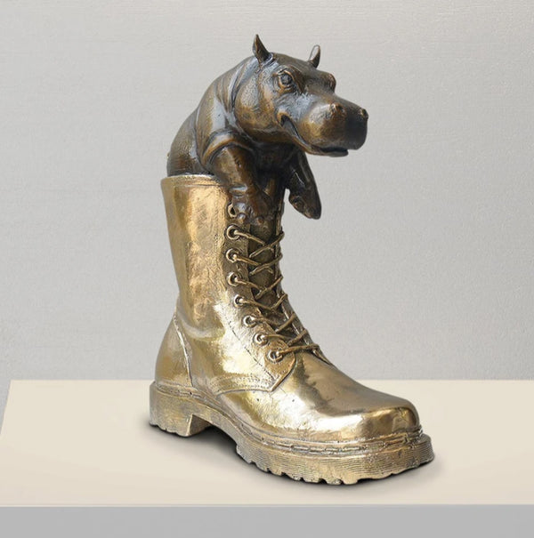 Walk with the baby hippo